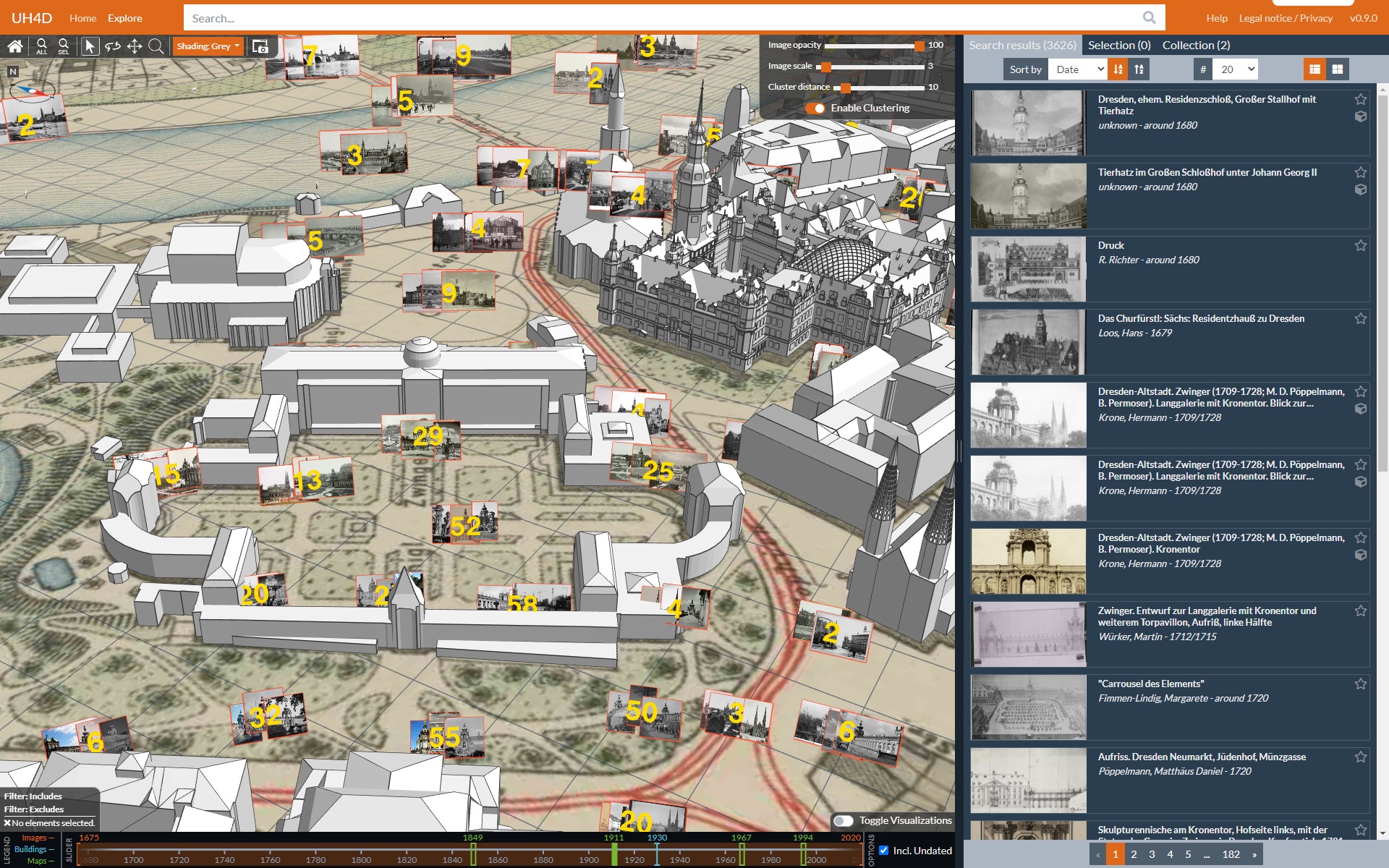 Digitales 3D-Stadtmodell von Dresden im 4D-Browser